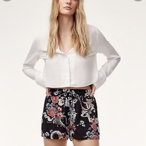 Aritzia drawstring shorts